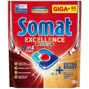 Somat Excellence 5v1 Giga plus tablety do myčky 65 kusů Somat Excellence 5v1 Giga plus tablety do myčky 65 kusů