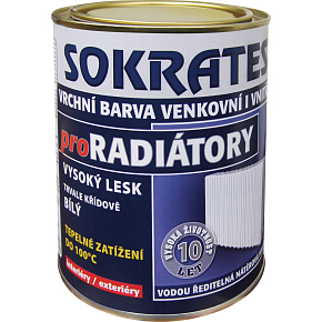 Sokrates Radiátor Oberfarbe für Heizkörper, 1000 Weiß, 0,7 kg