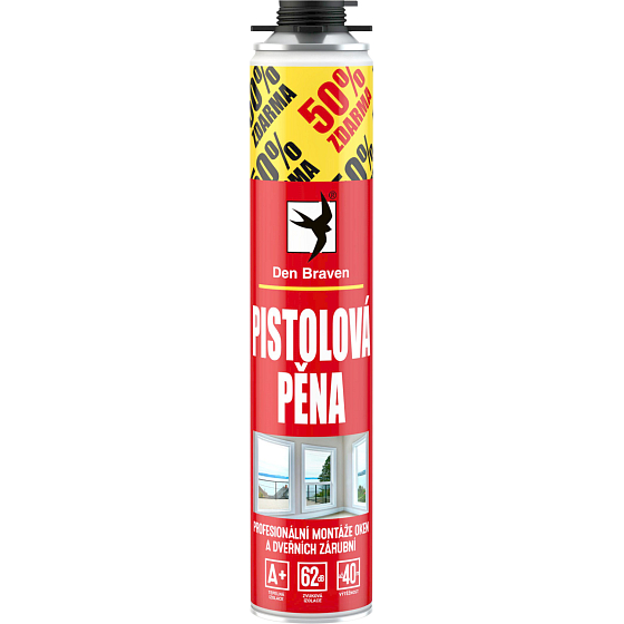 Den Braven RL Pistolenmontageschaum, 500+250 ml