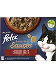 Felix Sensations Kapseln für Katzen leckere Auswahl in Soße, 12× 85 g