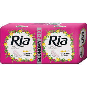 Ria Ultra Normal Plus Damenbinden 2 x 10 Stück
