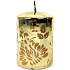 Lassen Sie Candle Metallic Gold Zylinder 6 x 8 cm 2 Stück