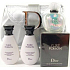 Christian Dior reines Gift parfümiertes Wasser für Frauen 50 ml + Körperlotion 50 ml + Duschgel 50 ml + Handtasche, Geschenkset