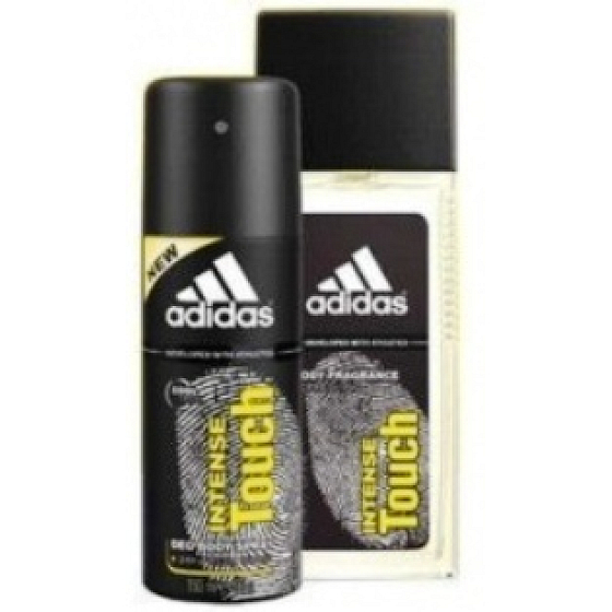 Adidas Intense Touch parfümiertes Deodorantglas für Männer 75 ml + Deodorant Spray 150 ml, Kosmetikset