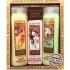 Bohemia Gifts Alfons Mucha Honig- und Getreidecreme-Duschgel 200 ml + Toilettenseife mit Glycerin mit Extrakten aus Oliven- und Zitrusblättern 125 g + Oliven- und Zitruscreme-Duschgel 200 ml, Kosmetikset