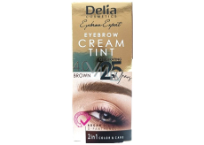 Delia Cosmetics Farbcreme Augenbrauencreme mit Arganöl färben 4.0 Braun 15 ml + 15 ml