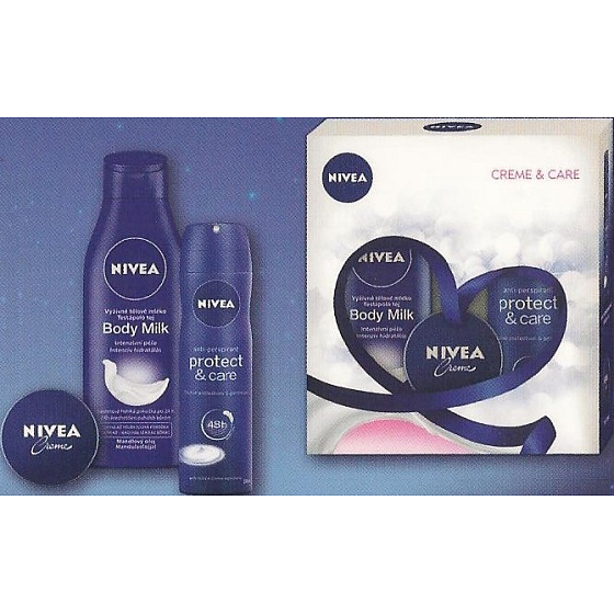 Nivea Body Milk Körperlotion 250 ml + Antitranspirant Spray 150 ml + Creme 30 ml, Kosmetikset