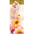 Nekupto Geschenkpapierflaschentasche 36 x 12 x 9 cm Weißgelb mit ALH-Blume