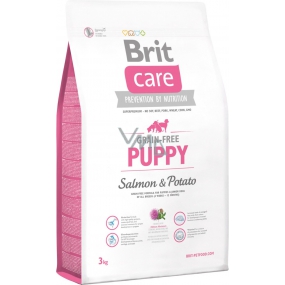 Brit Care Getreidefreies Junior Lachs und Kartoffeln Super Premium Mobile Futter für Welpen und junge Hunde 3 kg