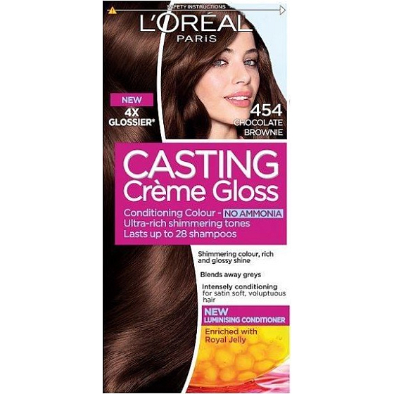 Loreal Paris Casting Creme Glanz Haarfarbe 454 Brownie