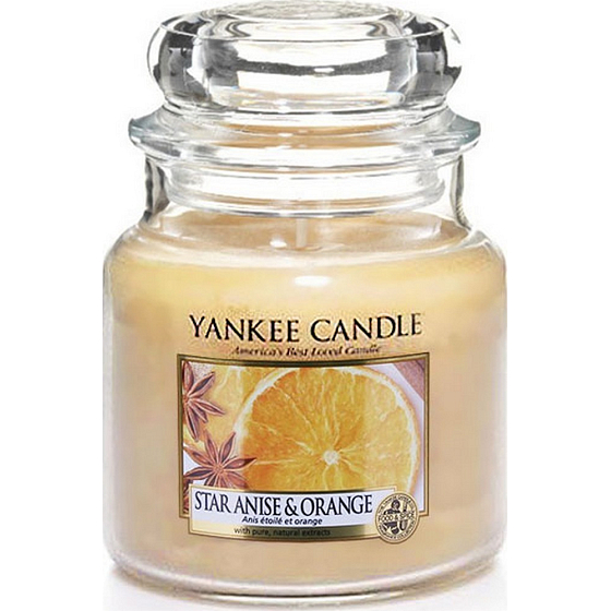 Yankee Candle Star Anise & Orange - Duftkerze Anis und Orange Classic Small Glass 104 g