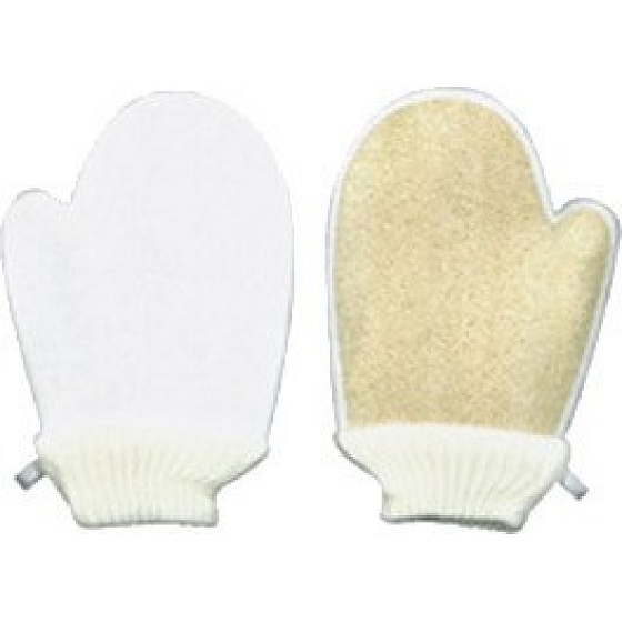 Abella Lufa Cylindrica Massage Waschlappen Handschuhe + Frottee LF Nr. 15 17 x 23 cm