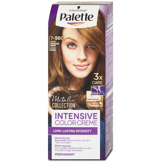 Schwarzkopf Palette Intensive Color Creme Haarfarbe 7-560 Feuriges Bronzebraun