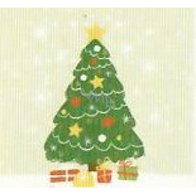 Nekupto Weihnachtsgeschenkkarten Baum 6,5 x 6,5 cm 6 Stück