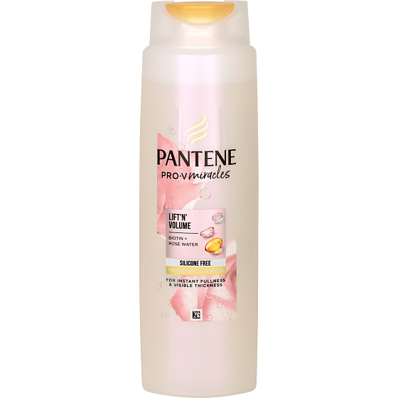 Pantene Pro-V Miracles Lift'N'Volume Haarshampoo für verdicktes und voluminöses Haar mit Biotin und Rosenwasser 300 ml