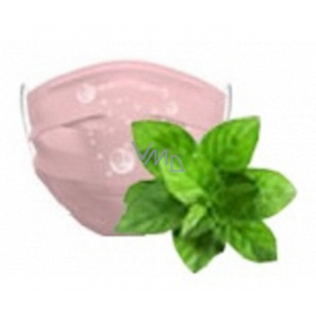 3 Lagen medizinische Schutztücher für den Einmalgebrauch, rosa mit Menthol-Duft 1 Stück