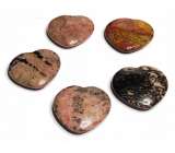 Rhodonit Hmatka, Heilstein in Form eines Herzens Naturstein 3 cm 1 Stück, Stein der Vergebung