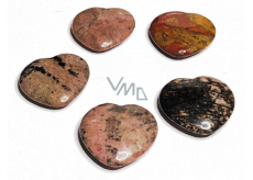 Rhodonit Hmatka, Heilstein in Form eines Herzens Naturstein 3 cm 1 Stück, Stein der Vergebung