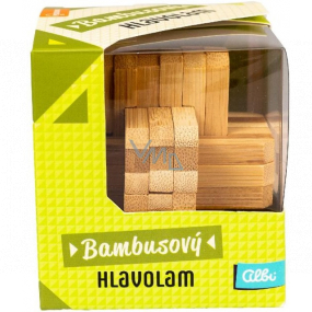 Albi Kleinhirn Bambus-Puzzle Kreuz 8,2 x 8,2 x 9 cm