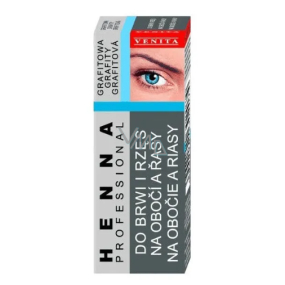 Venita Henna Professionelle Augenbrauen- und Wimpernfarbe 1.1 Graphit 2,5 g