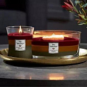 WoodWick Trilogy Hearthside Foyer - Sitting by the fireplace Duftkerze mit Holzdocht und Deckelglas medium 275 g
