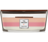 WoodWick Trilogy Blooming Orchard - Blooming Orchard Duftkerze mit Holzdocht und Deckel Glasschiffchen 453 g