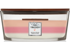WoodWick Trilogy Blooming Orchard - Blooming Orchard Duftkerze mit Holzdocht und Deckel Glasschiffchen 453 g