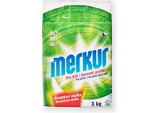 Merkur Waschpulver für weiße und bunte Wäsche 60 Waschladungen, 3 kg