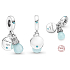 Sterling Silber 925 Luminescent - Glow in the Dark Bulb - Find Your Light, Wechselnde Farben 2in1 Anhänger Armband Symbol