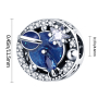 Sterling Silber 925 Reise der Galaxien Universum, Perle auf Armband Symbol