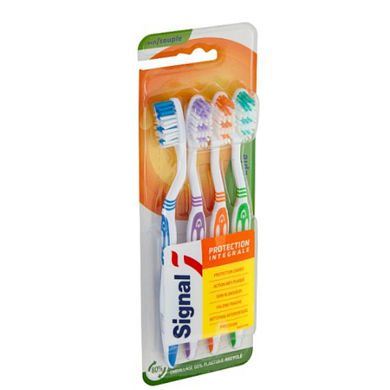 Signal Integral Protection weiche Zahnbürste 4 Stück