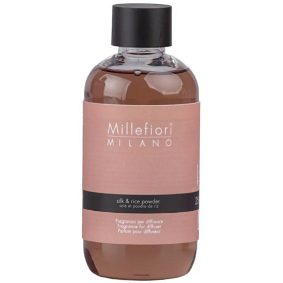 Millefiori Milano Natural Silk & Rice Powder Diffusor Nachfüllung für duftende Stängel 250 ml