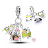 Charm Sterling Silber 925 Moving 3in1, reise armband anhänger