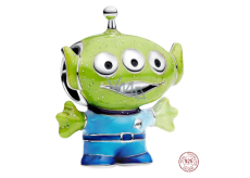 Charm Sterlingové stříbro 925 Disney PixarToy Story Alien – malý zelený muž, korálek na náramek film