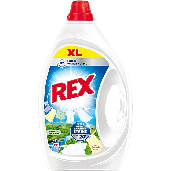 REX Waschgel Amazonia Freshness 55 Wäschen, 2,475L