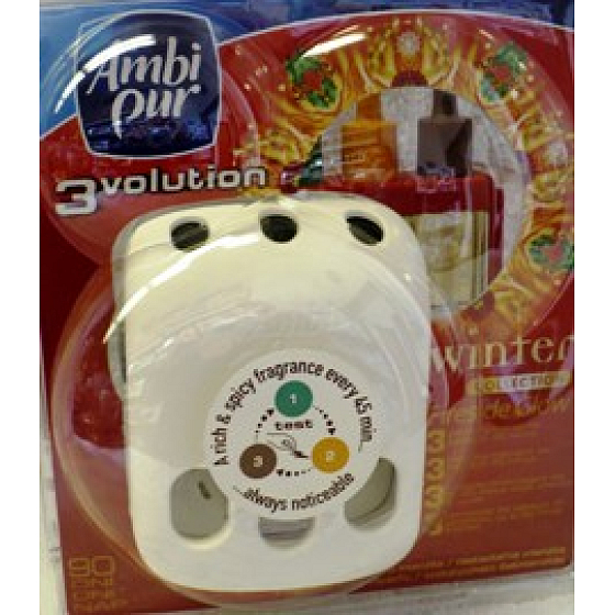 Ambi Pur 3 Volution Firesid elektrischer Lufterfrischer komplette Bewegung 18 ml