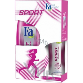 Fa Sport Double Power Sportliches frisches Duschgel 250 ml + Deodorant Spray 150 ml, Kosmetikset