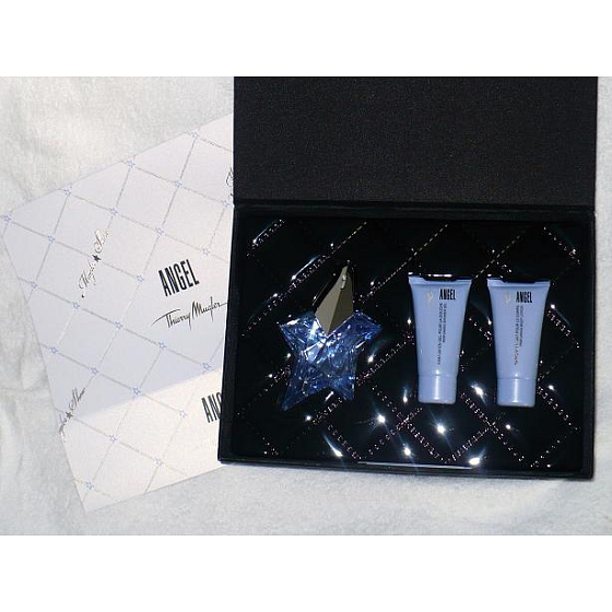 Thierry Mugler Angel parfümiertes Wasser für Frauen 25 ml + Duschgel 30 ml + Körperlotion 30 ml, Geschenkset