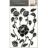 Wandaufkleber Blumen schwarz 70 x 50 cm 1 Bogen