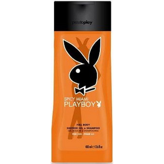 Playboy Miami Spicy Orange 2in1 Duschgel und Shampoo für Männer 250 ml