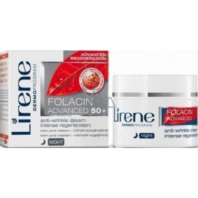 Lirene Folacin Advanced 50+ Nachtcreme gegen faltenintensive Regeneration 50 ml