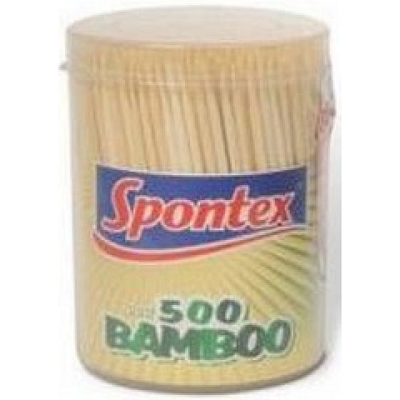 Spontex Zahnstocher Bambus 500 Stück Box