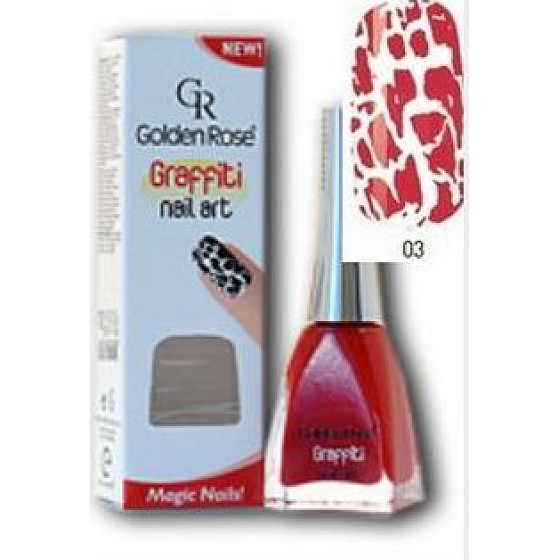 Golden Rose Graffiti Nail Art knisternder Nagellack Schatten 03 12 ml