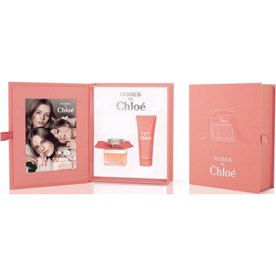 Chloé Roses de Chloé Eau de Toilette 50 ml + Körperlotion 75 ml, Geschenkset