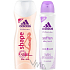 Adidas Soften Shape Duschgel 250 ml + Soften Silky Touch Antitranspirant Deodorant Spray für Frauen 150 ml, Kosmetikset