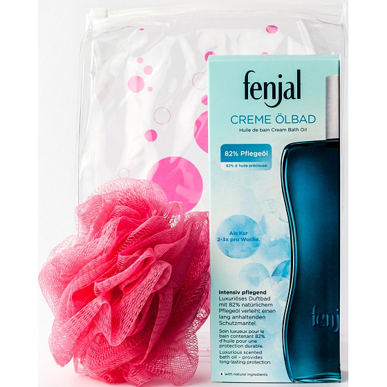 Fenjal Classic Creme Badeöl 200 ml + Massagetuch 1 Stück, Kosmetikset