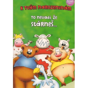Albi Umschlag Spielkarte Geburtstag Geburtstag mit Freunden Ein paar Freunde brauchen nur Michal David 14,8 x 21 cm