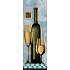 Nekupto Geschenkpapierflaschentasche 10 x 33 x 9 cm, Wein 1101 40 KFLH