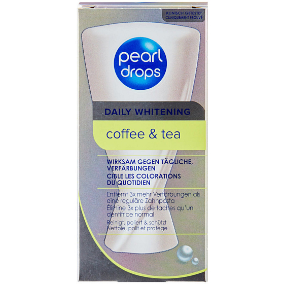 Pearl Drops Coffee & Tea Whitening Zahnpasta gegen dunkle Flecken mit Fluorid 50 ml