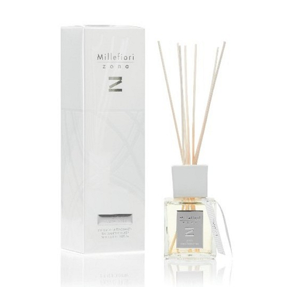 Millefiori Milano Zona Aria Mediterranea - Mediterraner Luftverteiler 250 ml + 7 Stiele 30 cm lang für mittelgroße Räume in den letzten 3 Monaten